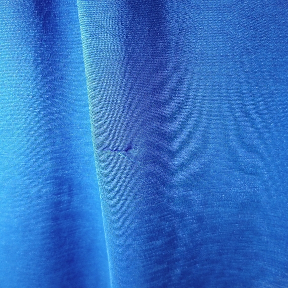 WinWin Blue Solid Lace 3/4 Sleeve Tunic Round Neckline Size L-XL - Picture 7 of 12